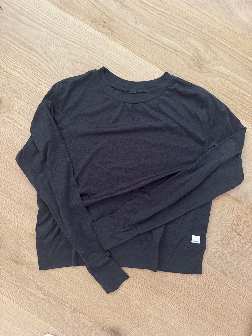 Vuori Black Long Sleeve Crew Tee - Daydream Crew